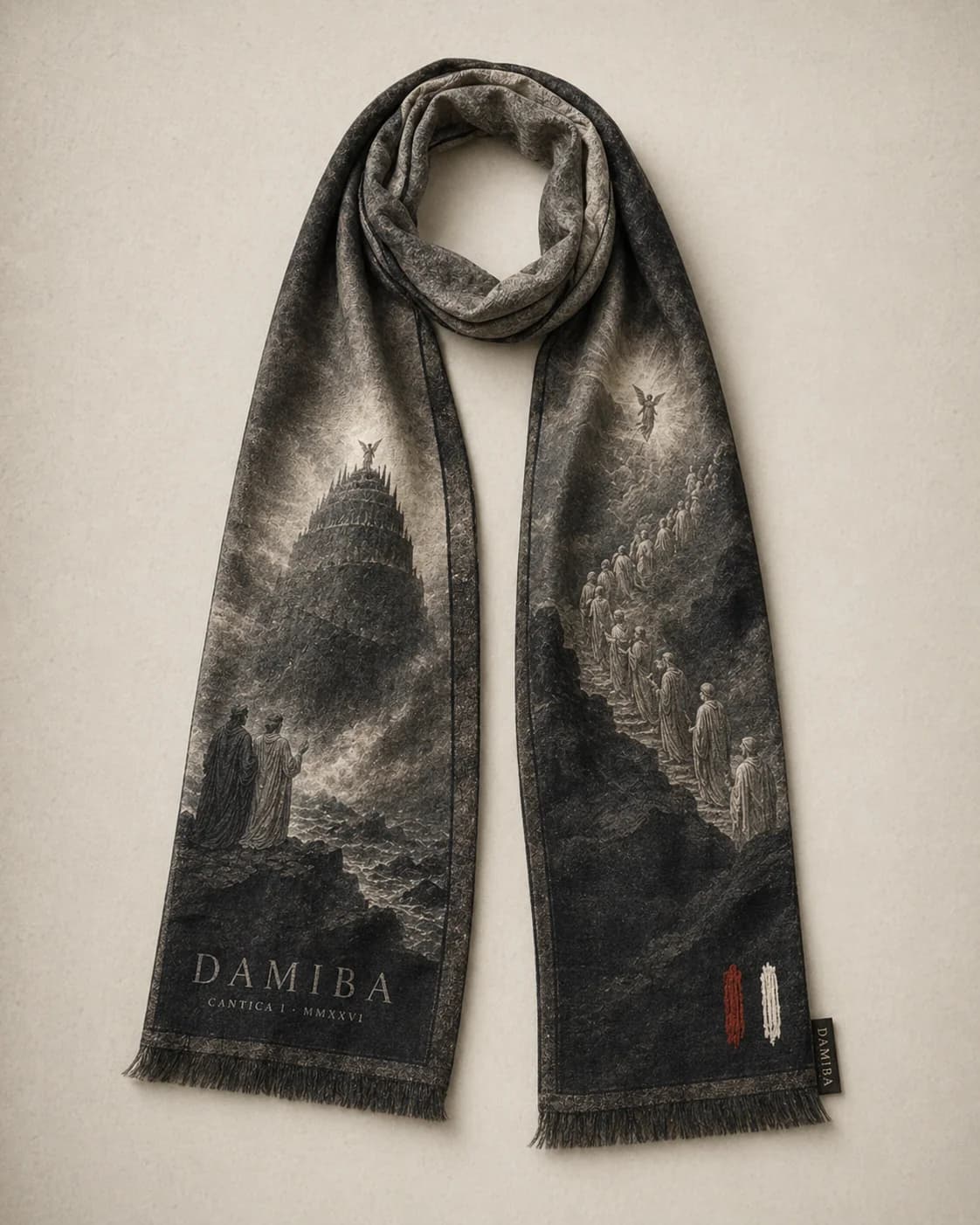 Cantica I printed scarf