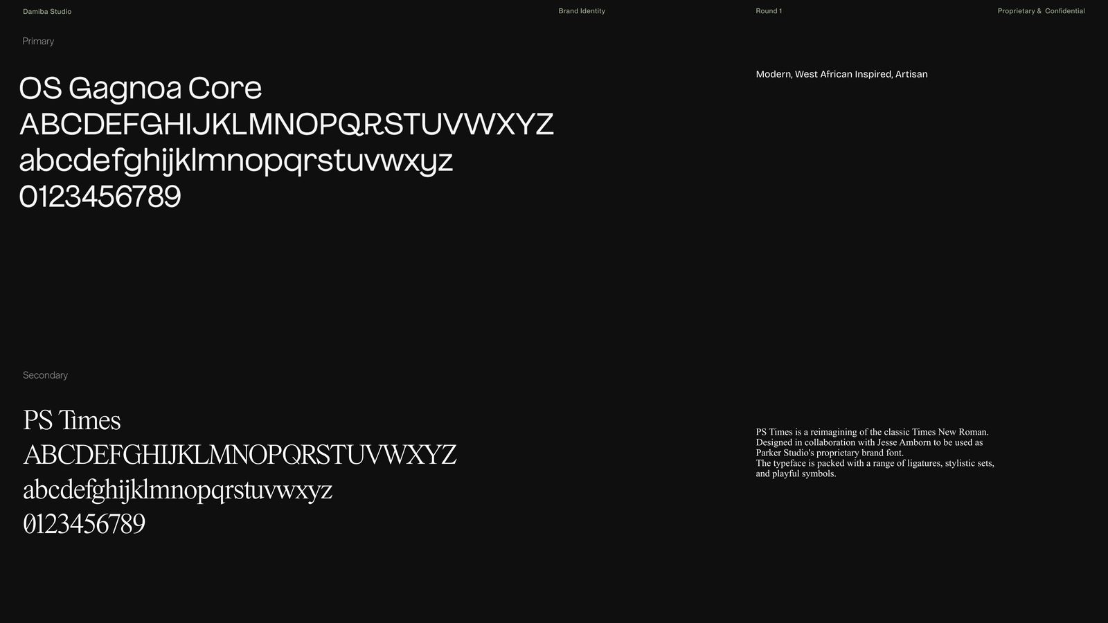 OS Gagnoa Core and PS Times specimen