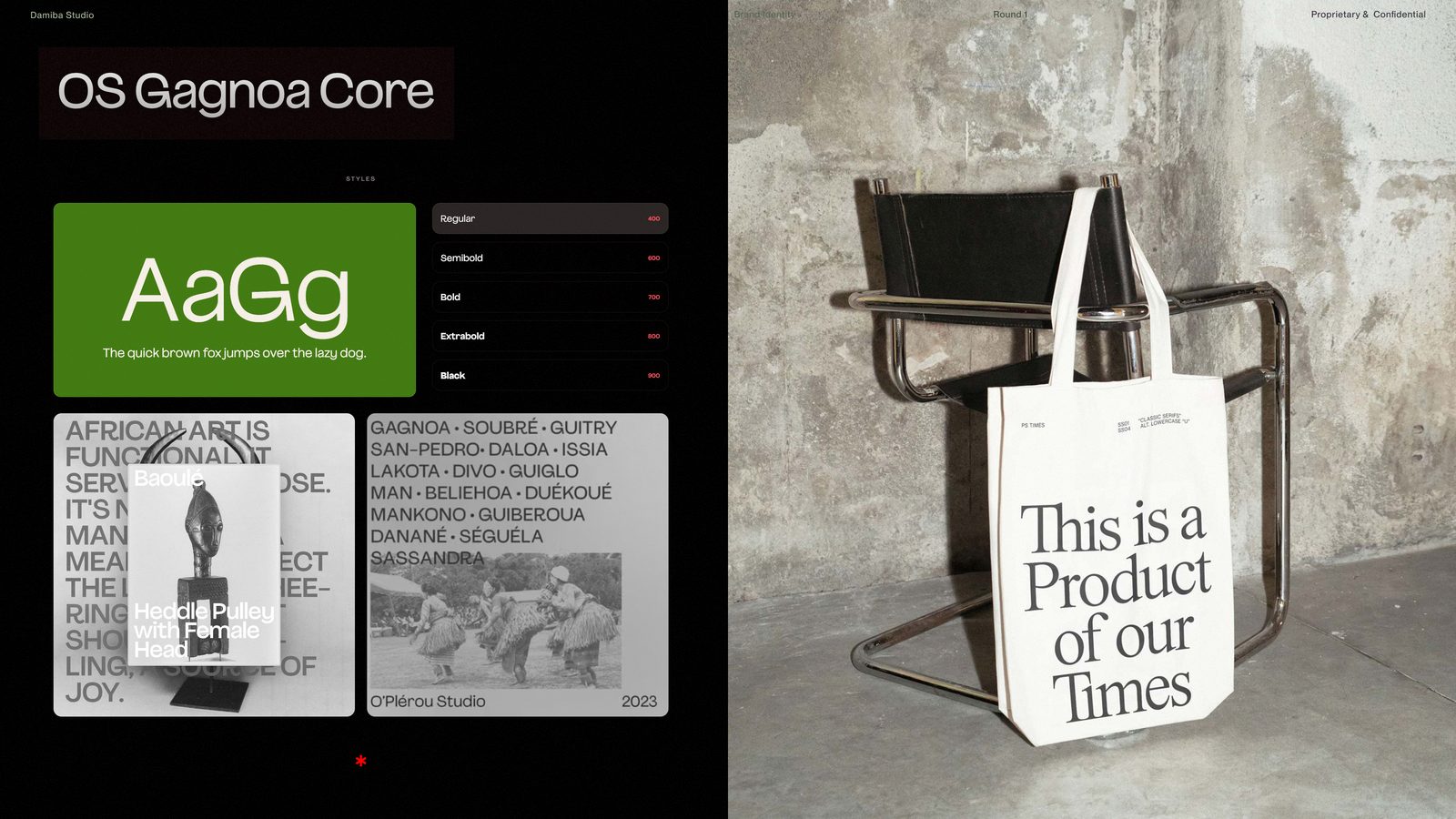 Final typography applications