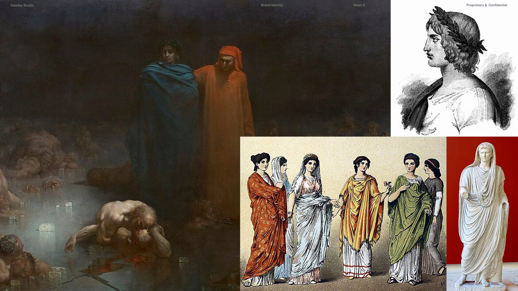 Dante paintings and color research